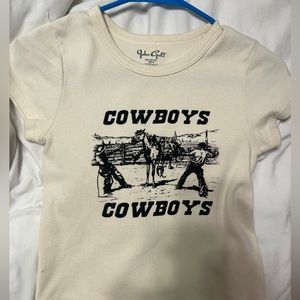 brandy melville cowboys graphic tee